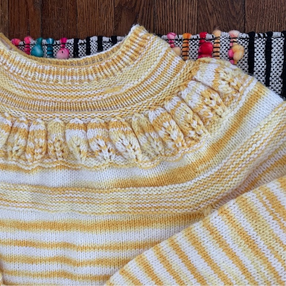 Crochet Knit Sweater Handmade Grandma Cottagecore Chunky Winter - Picture 13 of 16